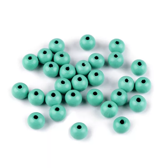 Fa gyöngyök Ø10mm - 26 menta (1000 g-os csomagolás) Fa gyöngyök Ø10mm - 26 menta (1000 g-os csomagolás)