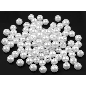   Tekla üveggyöngy Ø6 mm - 01B fehér (500 g-os csomagolás)