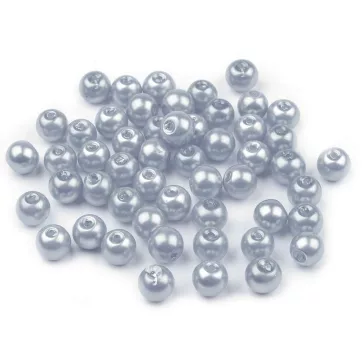   Tekla üveggyöngy Ø6 mm - 18B ezüst hell (1000 g-os csomagolás)