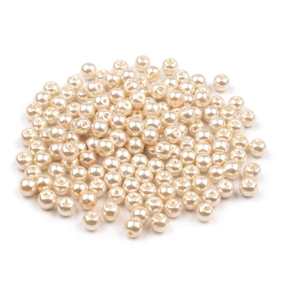 Tekla üveggyöngy Ø6 mm - 05A krémszín (50 g-os csomagolás) Tekla üveggyöngy Ø6 mm - 05A krémszín (50 g-os csomagolás)
