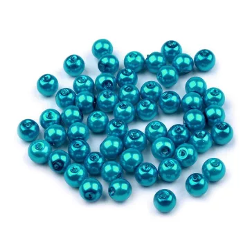   Tekla üveggyöngy Ø6 mm - 67A türkisz tengeri (500 g-os csomagolás)