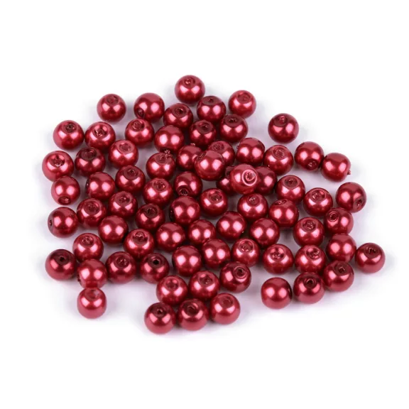 Tekla üveggyöngy Ø6 mm - 70B piros (50 g-os csomagolás) Tekla üveggyöngy Ø6 mm - 70B piros (50 g-os csomagolás)
