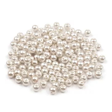   Tekla üveggyöngy Ø6 mm - 02B világos krém (500 g-os csomagolás)
