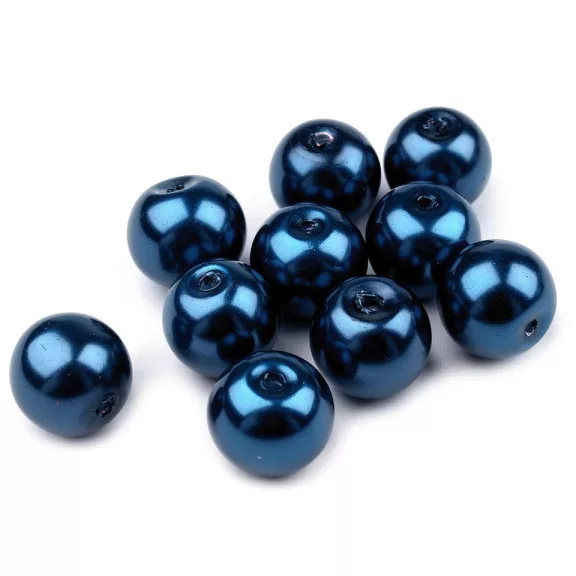 Tekla üveggyöngyök Ø10 mm - 72B párizsikék (500 g-os csomagolás) Tekla üveggyöngyök Ø10 mm - 72B párizsikék (500 g-os csomagolás)