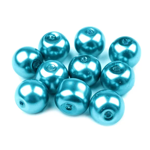 Tekla üveggyöngyök Ø10 mm - 67A türkisz tengeri (50 g-os csomagolás) Tekla üveggyöngyök Ø10 mm - 67A türkisz tengeri (50 g-os csomagolás)