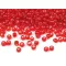 Üveg kásagyöngyök 8/0 - 3 mm-es áthúzóval - 25 piros (450 g-os csomagolás)