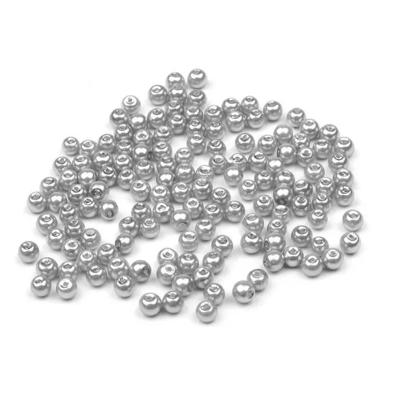 Tekla üveggyöngy Ø4 mm - 18B ezüst hell (50 g-os csomagolás) Tekla üveggyöngy Ø4 mm - 18B ezüst hell (50 g-os csomagolás)