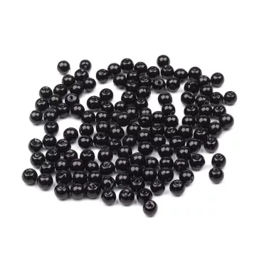   Tekla üveggyöngy Ø4 mm - 20B fekete (500 g-os csomagolás)
