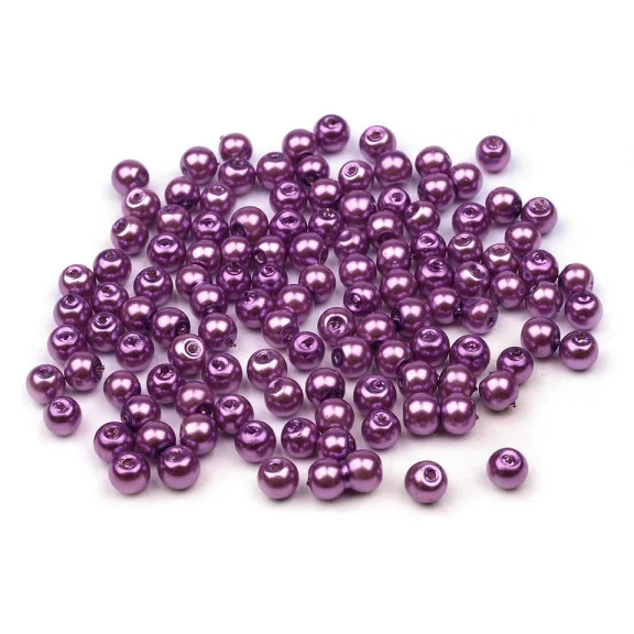 Tekla üveggyöngy Ø4 mm - 45B lila (250 g-os csomagolás) Tekla üveggyöngy Ø4 mm - 45B lila (250 g-os csomagolás)