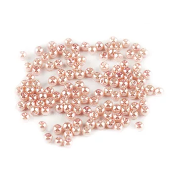   Tekla üveggyöngy Ø4 mm - 43B púderrózsaszín (250 g-os csomagolás)