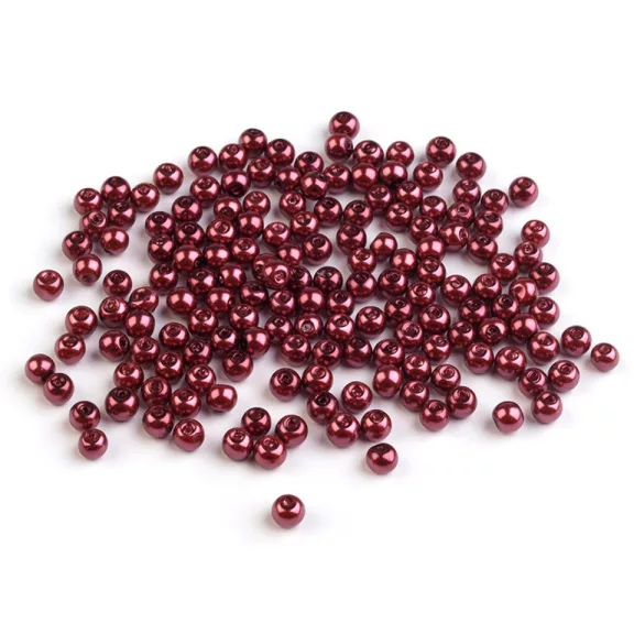 Tekla üveggyöngy Ø4 mm - 39A bordó (250 g-os csomagolás) Tekla üveggyöngy Ø4 mm - 39A bordó (250 g-os csomagolás)