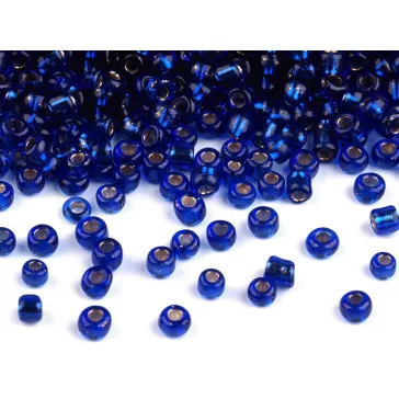   Üveg kásagyöngy 12/0 - 2 mm-es lyukkal - 28 mélykék (1350 g-os csomagolás)