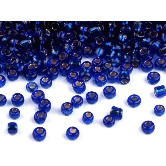 Üveg kásagyöngy 12/0 - 2 mm-es lyukkal - 28 mélykék (1350 g-os csomagolás) Üveg kásagyöngy 12/0 - 2 mm-es lyukkal - 28 mélykék (1350 g-os csomagolás)