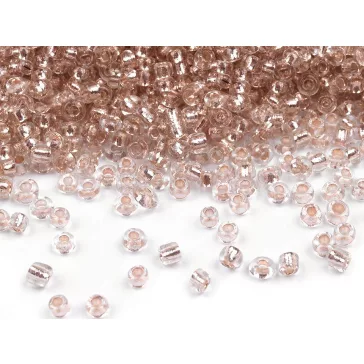   Üveg kásagyöngy 12/0 - 2 mm-es lyukkal - 39A világos bézs (450 g-os csomagolás)