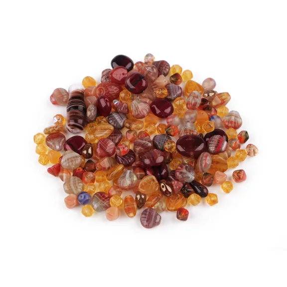 Vegyes üveggyöngyök 2. osztály - 8 világosbarna (50 g-os csomagolás) Vegyes üveggyöngyök 2. osztály - 8 világosbarna (50 g-os csomagolás)