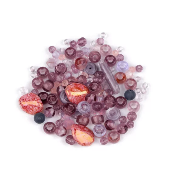 Vegyes üveggyöngyök 2. osztály - 32 lila (50 g-os csomagolás) Vegyes üveggyöngyök 2. osztály - 32 lila (50 g-os csomagolás)