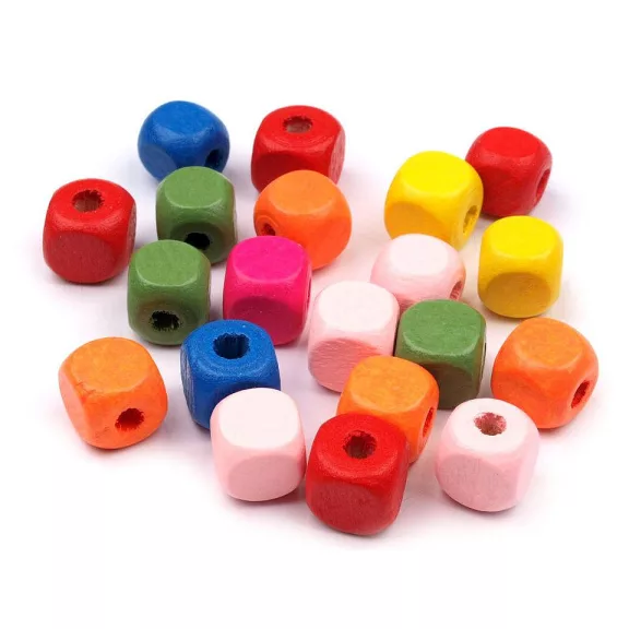 Fagyöngy szines kocka 10x10 mm 2. osztály - mix (500 g-os csomagolás) Fagyöngy szines kocka 10x10 mm 2. osztály - mix (500 g-os csomagolás)