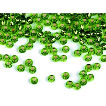   Preciosa kásagyöngy 10/0 - 2,3 mm - 57430 fűzöld (250 g-os csomagolás)