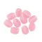Műanyag gyöngy nagy lyukú 13x15 mm - 10 (057) rózsás világos AB (5 db-os csomagolás)