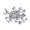 Műanyag teklagyöngyök / Glance oliva gyöngyök 6x10 mm - F30 szürke (10 g-os csomagolás)