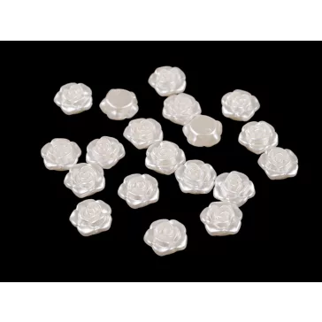   Műanyag teklagyöngyök / gyöngyrózsák bújtatóval Ø13 mm - 9 gyöngyszín (20 db-os csomagolás)