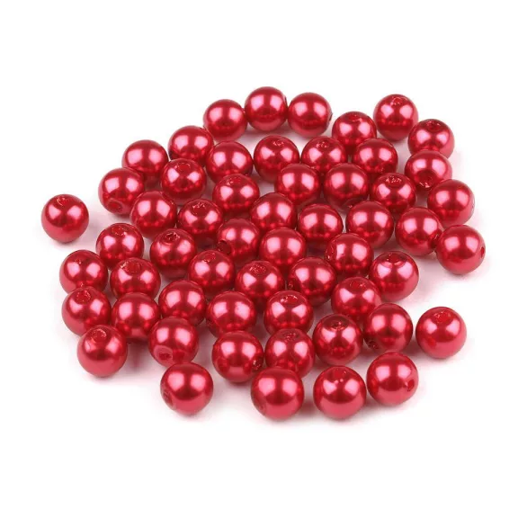 Műanyag teklagyöngyök / Glance gyöngyök Ø6 mm - F78 világos piros gyöngyös (100 g-os csomagolás) Műanyag teklagyöngyök / Glance gyöngyök Ø6 mm - F78 világos piros gyöngyös (100 g-os csomagolás)