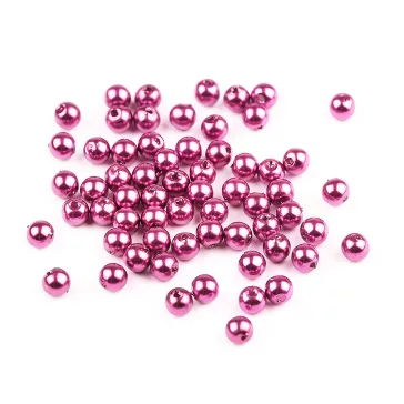   Műanyag teklagyöngyök / Glance gyöngyök Ø5 mm - F20 világoslila (500 g-os csomagolás)