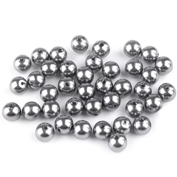 Műanyag teklagyöngyök / Glance gyöngyök Ø8 mm - F39 szürke (100 g-os csomagolás) Műanyag teklagyöngyök / Glance gyöngyök Ø8 mm - F39 szürke (100 g-os csomagolás)