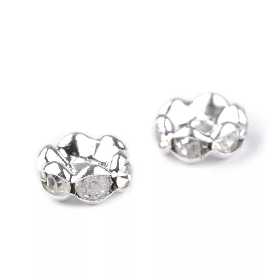 Saton rondella Ø8 mm - 1 crystal (10 db-os csomagolás) Saton rondella Ø8 mm - 1 crystal (10 db-os csomagolás)
