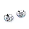 Saton rondella Ø8 mm - 4 crystal AB (10 db-os csomagolás)