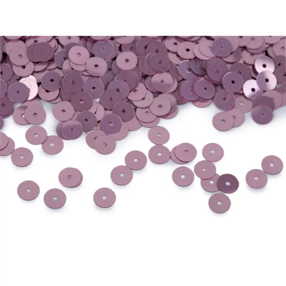 Sima flitterek Ø6 mm metál fénnyel - 9 fáradtrózsaszí (50 g-os csomagolás) Sima flitterek Ø6 mm metál fénnyel - 9 fáradtrózsaszí (50 g-os csomagolás)