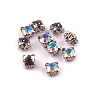 Felvarrható satonok / strassz tokban Ø10 mm