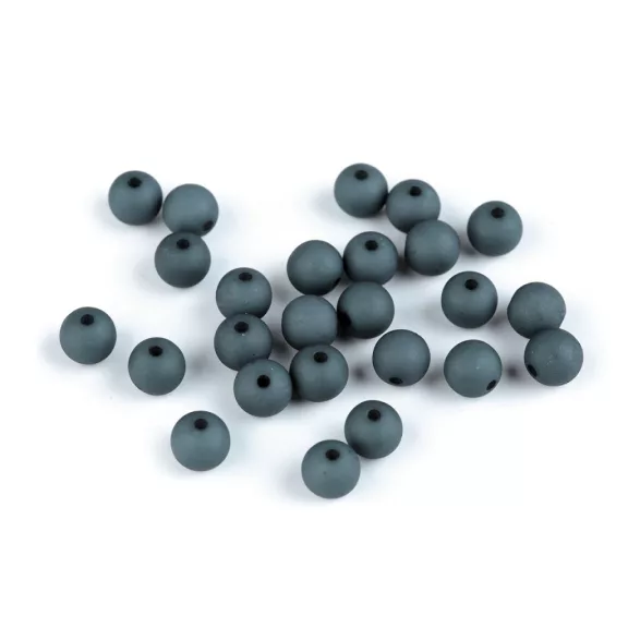 Műanyag gyöngyök matt Ø8 mm - 27 antracit (25 db-os csomagolás) Műanyag gyöngyök matt Ø8 mm - 27 antracit (25 db-os csomagolás)