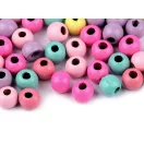 Fa gyöngyök pasztell színek Ø8 mm - mix (500 g-os csomagolás) Fa gyöngyök pasztell színek Ø8 mm - mix (500 g-os csomagolás)