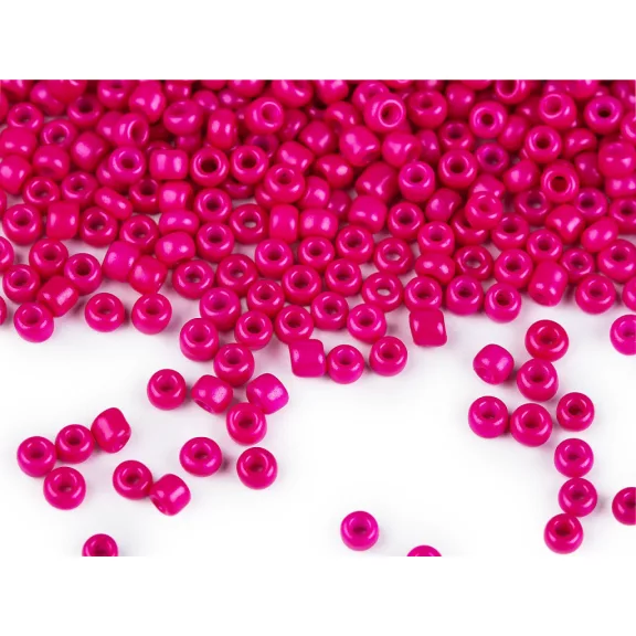 Üveg kásagyöngyök 12/0 2mm-es nem átlátszó - 9992 pink (50 g-os csomagolás) Üveg kásagyöngyök 12/0 2mm-es nem átlátszó - 9992 pink (50 g-os csomagolás)