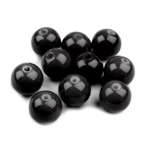 Tekla üveggyöngyök Ø8 mm - 20B fekete (50 g-os csomagolás) Tekla üveggyöngyök Ø8 mm - 20B fekete (50 g-os csomagolás)