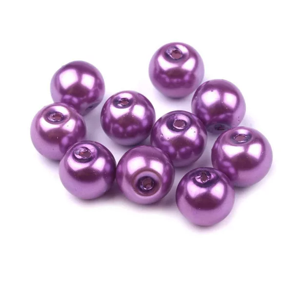 Tekla üveggyöngyök Ø8 mm - 45B lila (50 g-os csomagolás) Tekla üveggyöngyök Ø8 mm - 45B lila (50 g-os csomagolás)