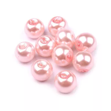   Tekla üveggyöngyök Ø8 mm - 43B púderrózsaszín (2000 g-os csomagolás)