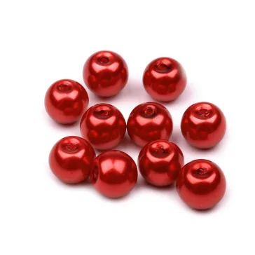   Tekla üveggyöngyök Ø8 mm - 75A eper piros (2000 g-os csomagolás)