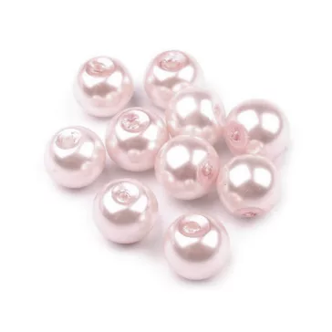   Tekla üveggyöngyök Ø8 mm - 03B rózsszín legvilágosab (2000 g-os csomagolás)