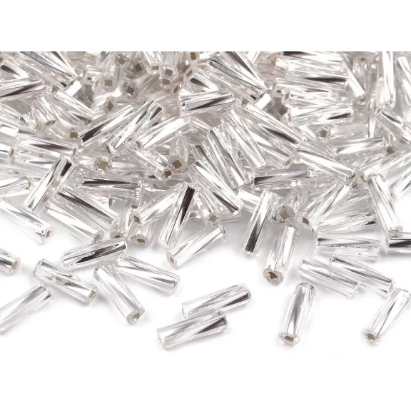Preciosa csavart szalmagyöngy 6 mm kásagyöngy - 78102 ezüst (20 g-os csomagolás) Preciosa csavart szalmagyöngy 6 mm kásagyöngy - 78102 ezüst (20 g-os csomagolás)
