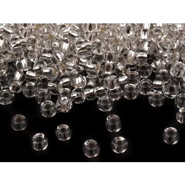   Preciosa kásagyöngy 8/0 - 3 mm - 78102 ezüst (200 g-os csomagolás)