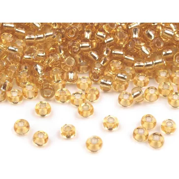   Preciosa kásagyöngy 8/0 - 3 mm - 17020 világos arany (400 g-os csomagolás)
