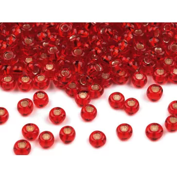   Preciosa kásagyöngy 8/0 - 3 mm - 97070 piros (200 g-os csomagolás)