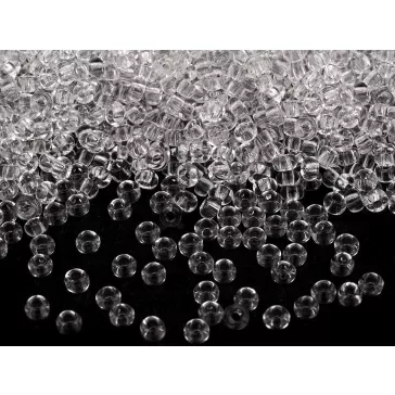   Preciosa kásagyöngy 10/0 - 2,3 mm fényes - 00050 Transparent (200 g-os csomagolás)