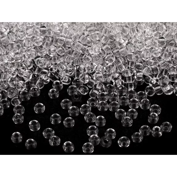 Preciosa kásagyöngy 10/0 - 2,3 mm fényes - 00050 Transparent (400 g-os csomagolás) Preciosa kásagyöngy 10/0 - 2,3 mm fényes - 00050 Transparent (400 g-os csomagolás)