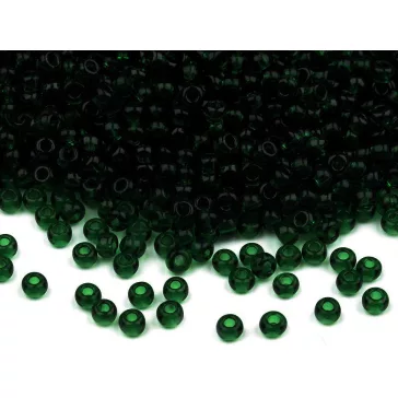   Preciosa kásagyöngy 10/0 - 2,3 mm fényes - 50290 zöld sötét (400 g-os csomagolás)