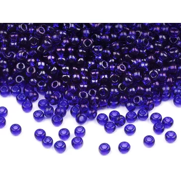   Preciosa kásagyöngy 10/0 - 2,3 mm fényes - 30050 királykék átlátszó (20 g-os csomagolás)