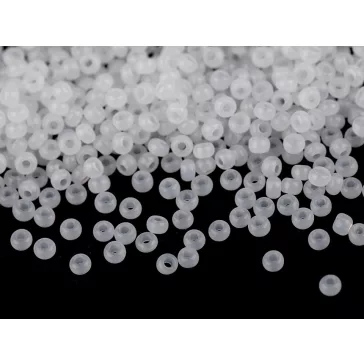   Preciosa kásagyöngy 10/0 - 2,3 mm fényes - 02090 fehér (400 g-os csomagolás)
