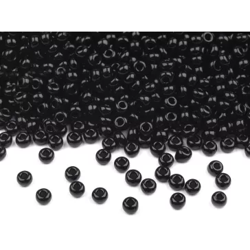   Preciosa kásagyöngy 10/0 - 2,3 mm - 23980 fekete (400 g-os csomagolás)